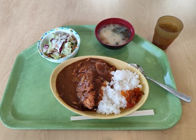 総研食堂のカツカレー
